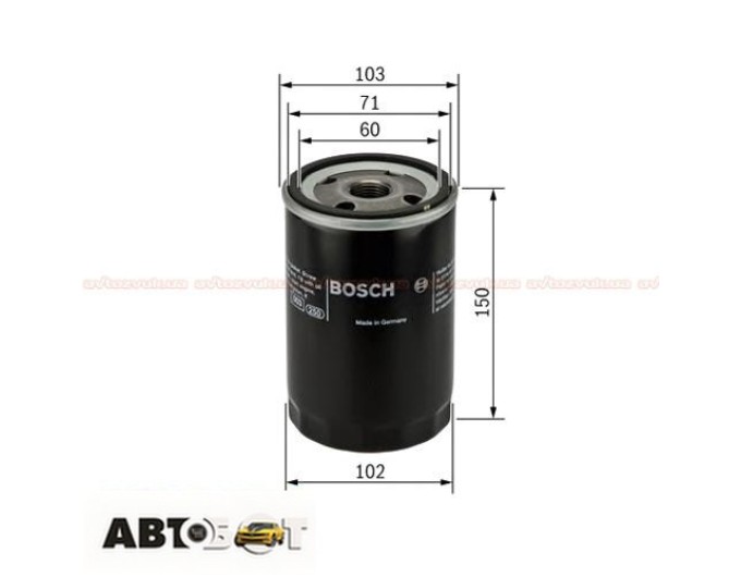 Масляный фильтр Bosch 0 986 452 063, цена: 708 грн.