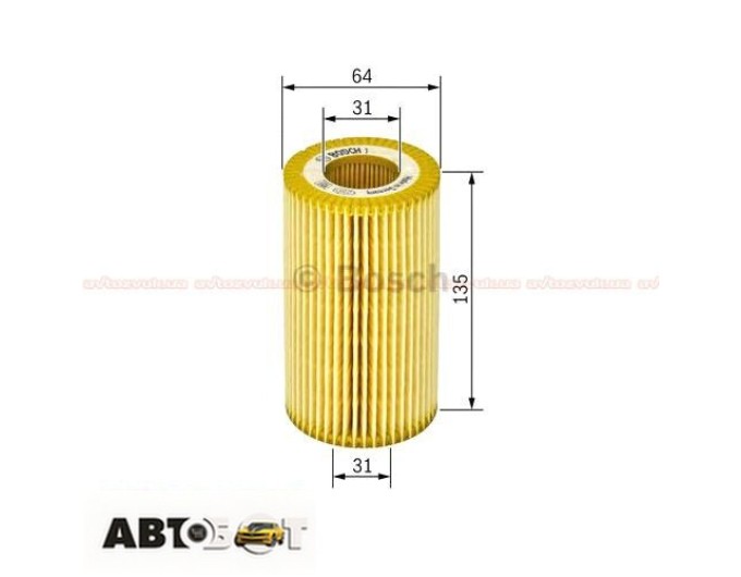 Фільтр оливи Bosch 1 457 437 002, ціна: 363 грн.