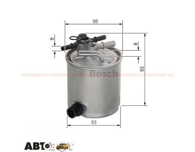 Паливний фільтр Bosch F 026 402 072, ціна: 1 791 грн.