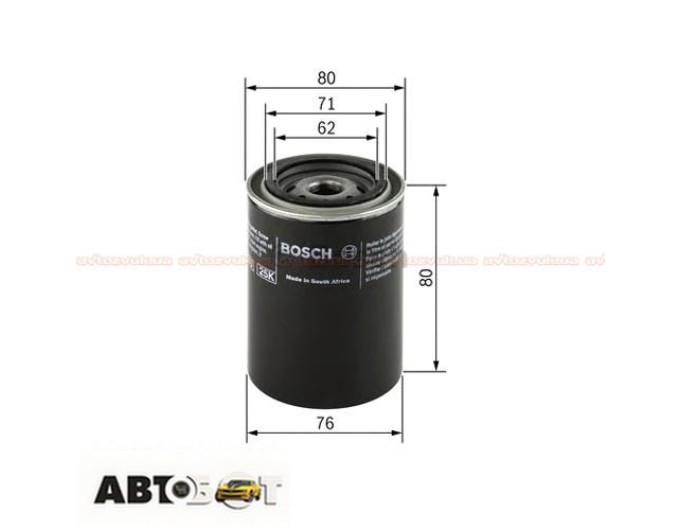 Фільтр оливи Bosch F 026 407 005, ціна: 306 грн.