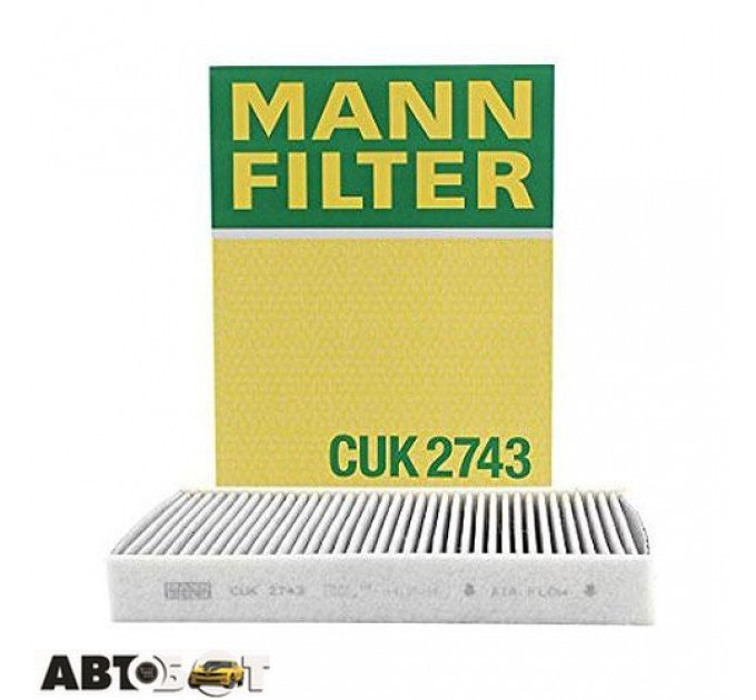 Салонний фільтр MANN CUK2743, ціна: 815 грн.