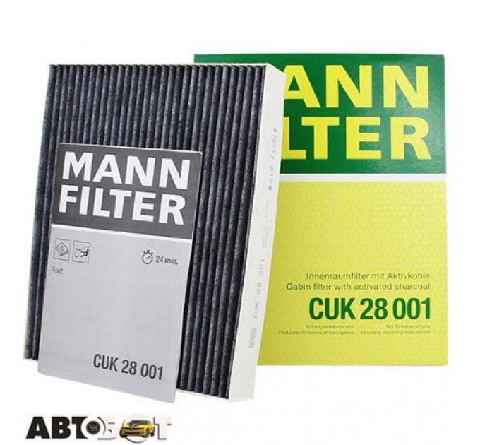 Салонний фільтр MANN CUK 28 001, ціна: 834 грн.