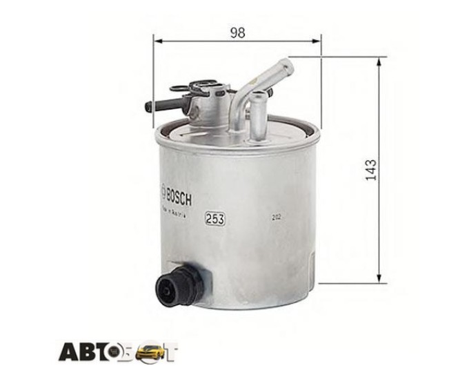 Паливний фільтр Bosch F026402849, ціна: 1 622 грн.
