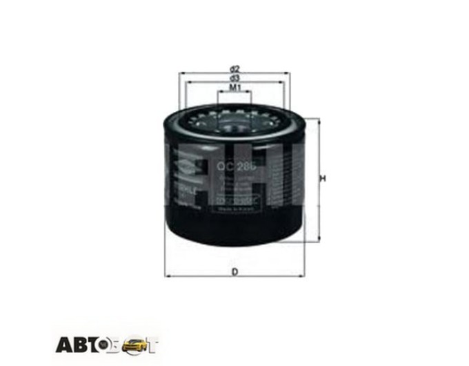 Фільтр оливи MAHLE OC 286, ціна: 646 грн.