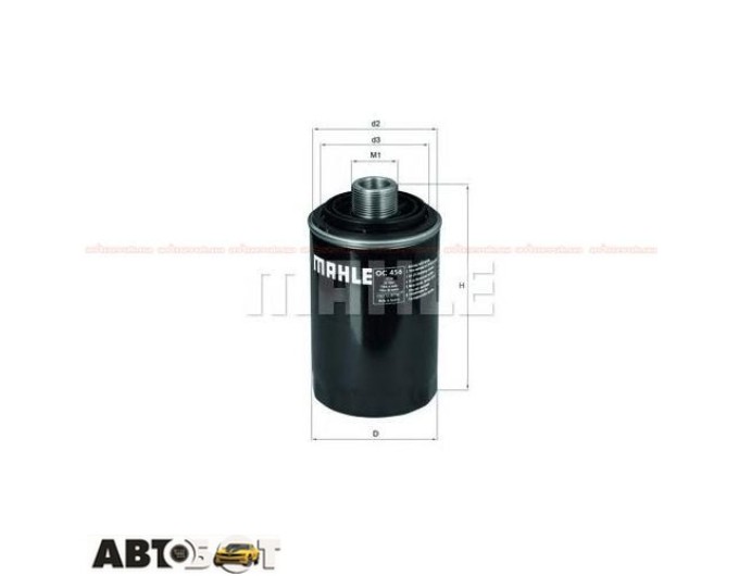 Фільтр оливи MAHLE OC 456, ціна: 792 грн.