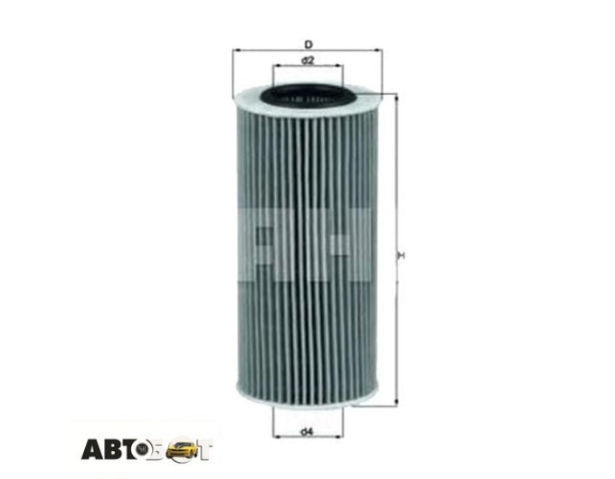 Фільтр оливи MAHLE OX 177/3D, ціна: 572 грн.
