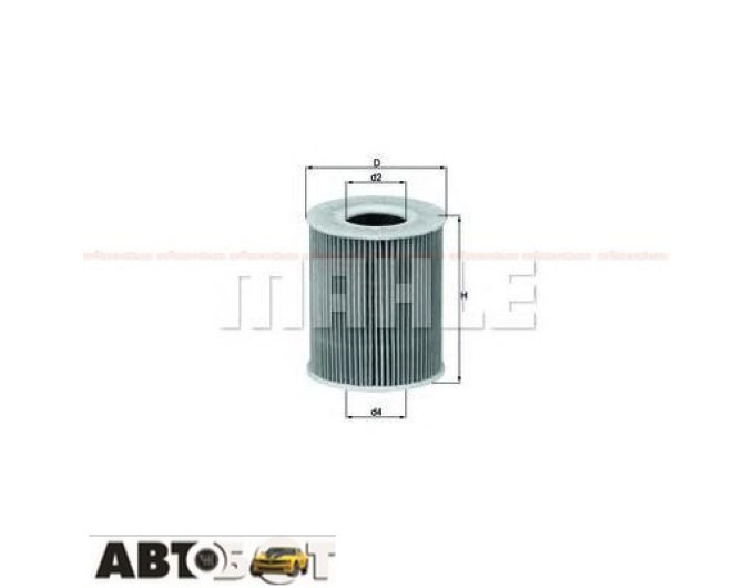 Фільтр оливи MAHLE OX 203D, ціна: 384 грн.