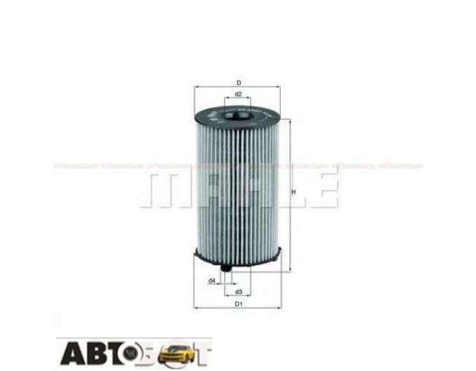 Фільтр оливи MAHLE OX 205/2D, ціна: 684 грн.