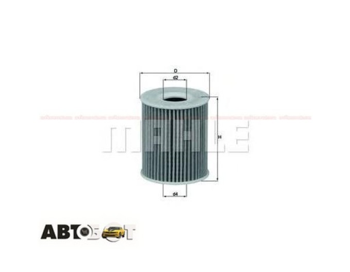 Фільтр оливи MAHLE OX 424D, ціна: 441 грн.