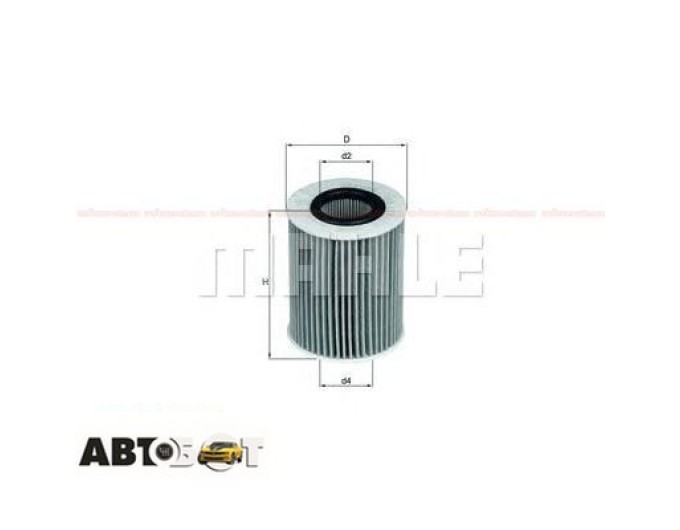 Фільтр оливи MAHLE OX 437D, ціна: 575 грн.