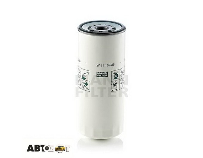 Фільтр оливи MANN W 11 102/36, ціна: 851 грн.