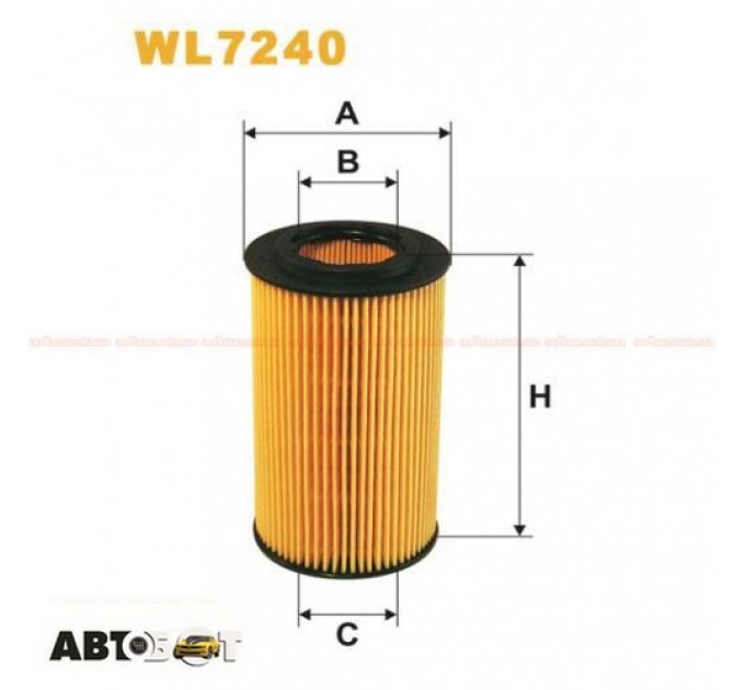 Фільтр оливи WIX WL7240, ціна: 161 грн.