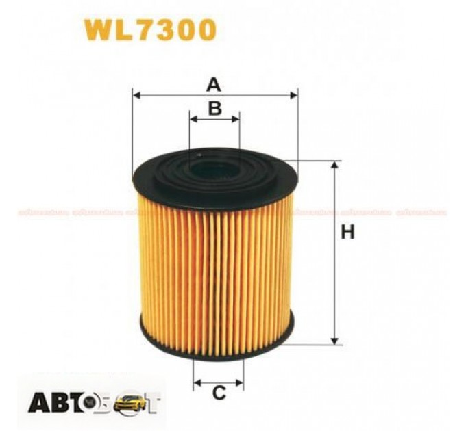 Фільтр оливи WIX WL7300, ціна: 204 грн.