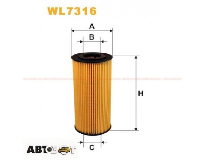 Фільтр оливи WIX WL7316, ціна: 420 грн.