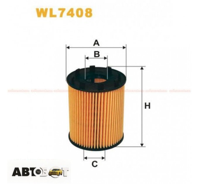 Фільтр оливи WIX WL7408, ціна: 151 грн.