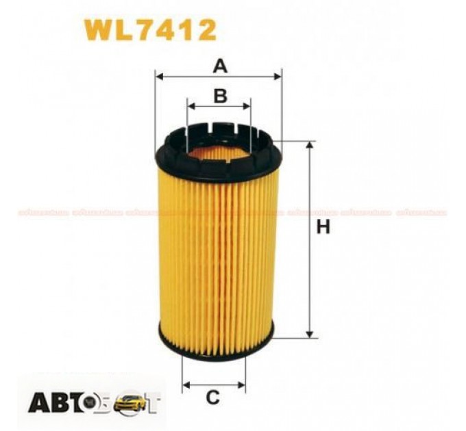 Фільтр оливи WIX WL7412, ціна: 235 грн.