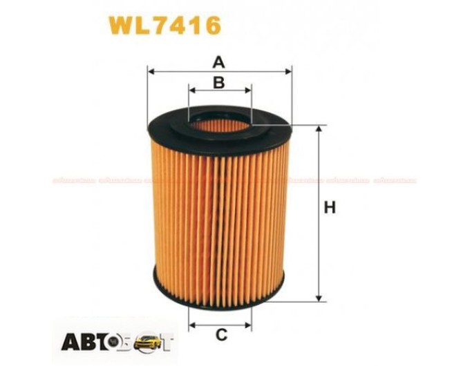 Фільтр оливи WIX WL7416, ціна: 363 грн.