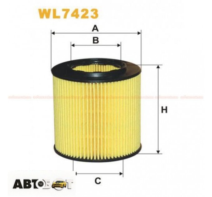 Фільтр оливи WIX WL7423, ціна: 243 грн.