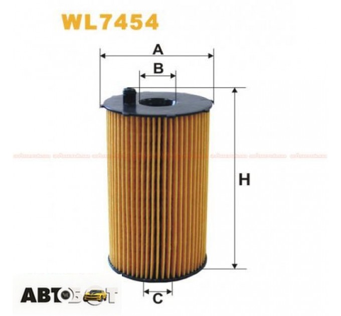 Фільтр оливи WIX WL7454, ціна: 594 грн.