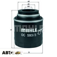 Масляный фильтр MAHLE OC 593/3