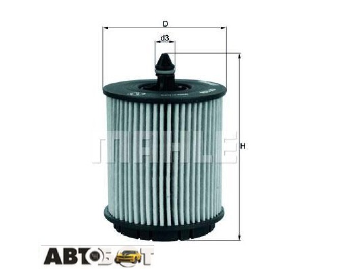 Масляный фильтр MAHLE OX 258D, ціна: 620 грн.