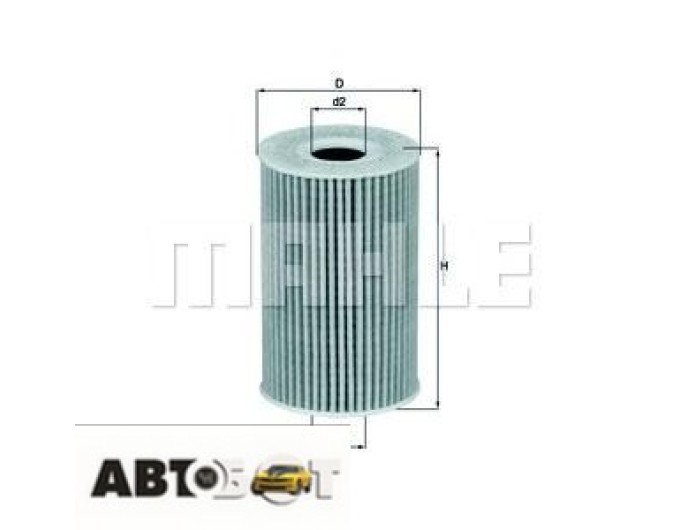 Масляный фильтр MAHLE OX 388D, цена: 364 грн.