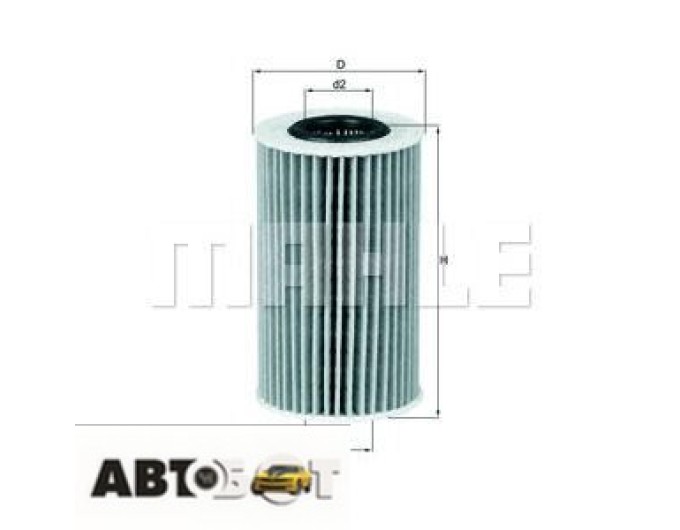 Масляный фильтр MAHLE OX 554D2, цена: 862 грн.