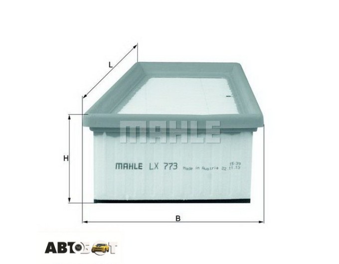Повітряний фільтр MAHLE LX773, ціна: 665 грн.