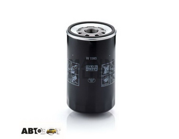 Фільтр оливи MANN W 1160, ціна: 946 грн.