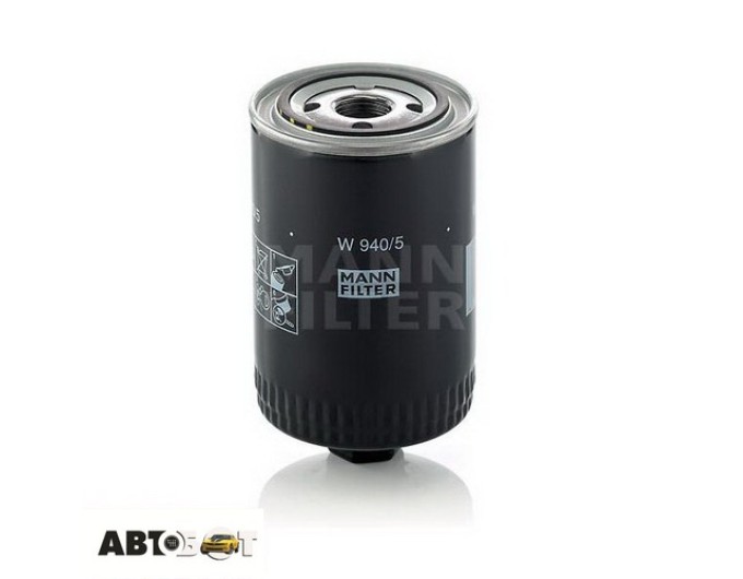 Фільтр оливи MANN W 940/5, ціна: 526 грн.