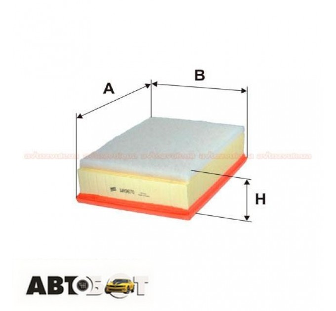 Воздушный фильтр WIX WA9670, цена: 527 грн.