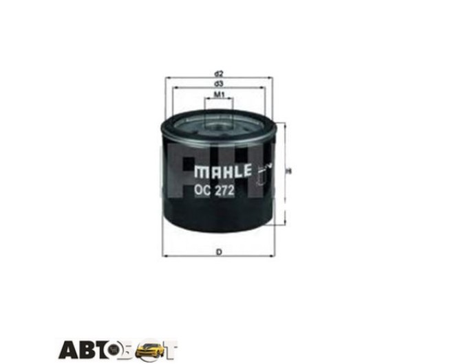 Фільтр оливи MAHLE OC 272, ціна: 324 грн.