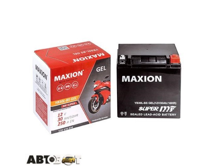 Мото акумулятор MAXION 6СТ-8 Аз YT 9B-4 (GEL), ціна: 1 762 грн.