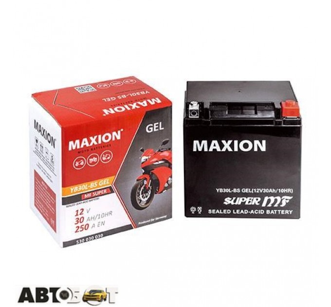 Мото аккумулятор MAXION 6СТ-8 Аз YT 9B-4 (GEL), цена: 959 грн.