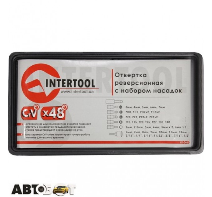 Отвертка с насадками INTERTOOL HT-0441, цена: 737 грн.