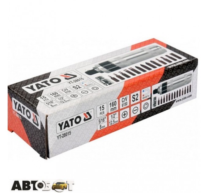 Отвертка ударная, Отвертка с насадками YATO YT-28015, ціна: 988 грн.