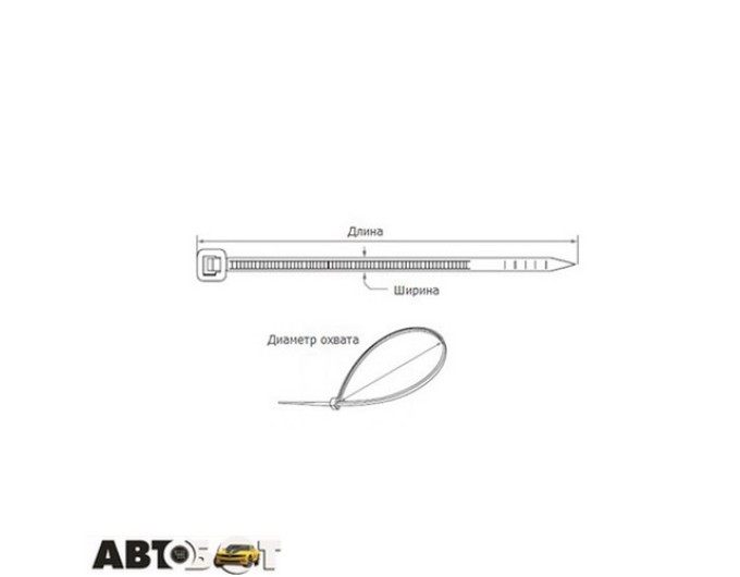 Стяжка CarLife BL4.8x300, ціна: 350 грн.