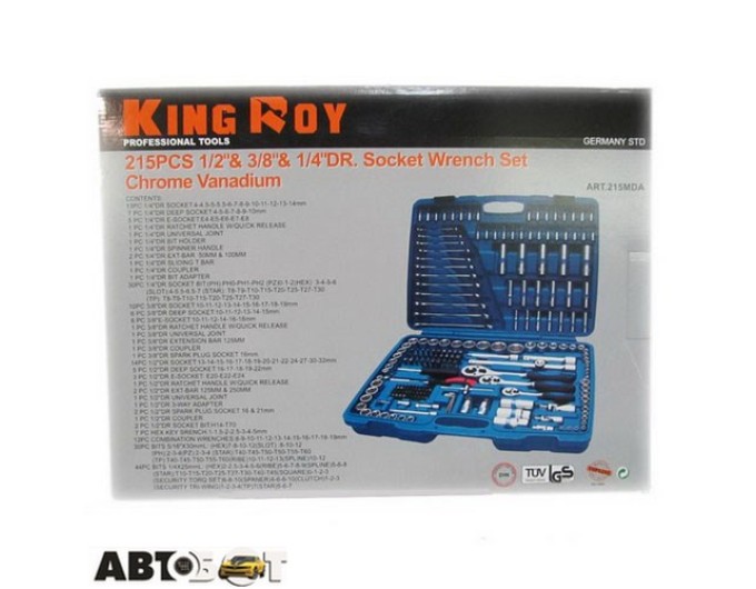 Набор инструментов KING ROY 215MDA, цена: 13 750 грн.
