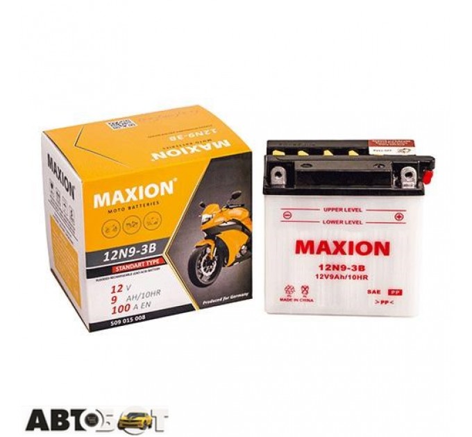 Мото акумулятор MAXION 6СТ-9 АзЕ 12N 9-3B, ціна: 766 грн.