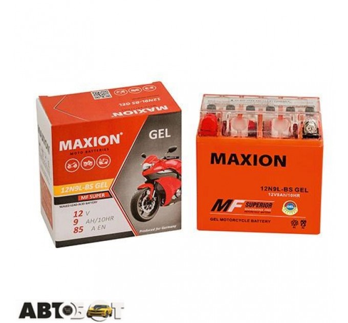 Мото аккумулятор MAXION 6СТ-9 АзЕ 12N 9-BS (GEL), цена: 624 грн.