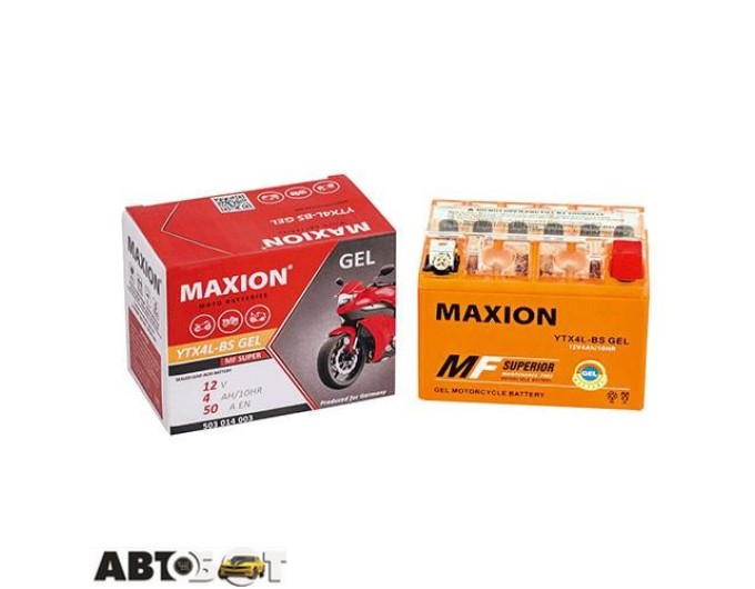 Мото акумулятор MAXION 6СТ-4 АзЕ YTX 4L-BS(GEL), ціна: 811 грн.
