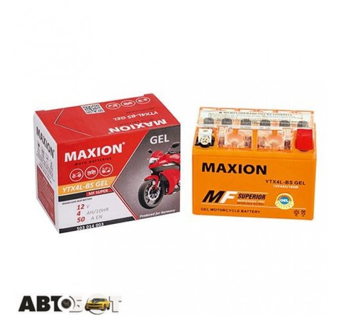Мото аккумулятор MAXION 6СТ-4 АзЕ YTX 4L-BS(GEL), цена: 441 грн.