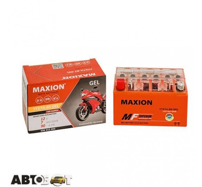 Мото акумулятор MAXION 6СТ-7 Аз YTX 7A-BS (GEL), ціна: 764 грн.
