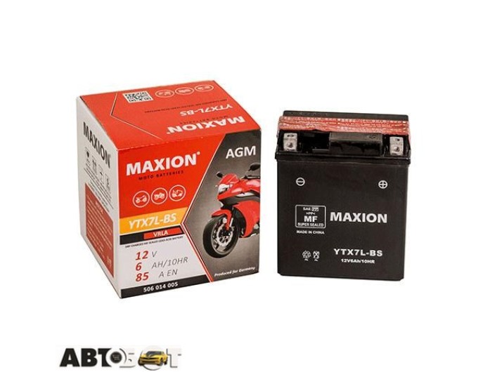 Мото акумулятор MAXION 6СТ-6 АзЕ YTX 7L-BS AGM, ціна: 1 254 грн.
