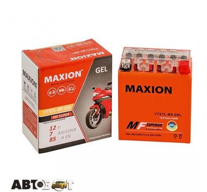  Мото аккумулятор MAXION 6СТ-7 АзЕ YTX 7L-BS (GEL)