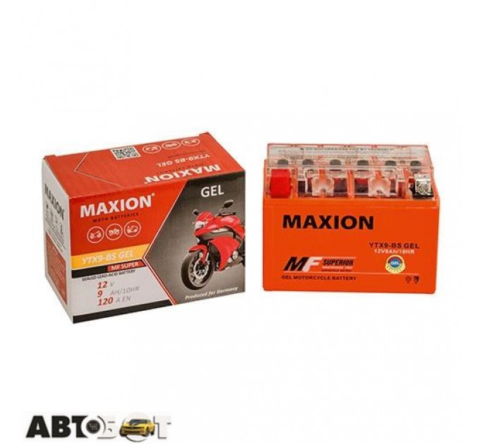  Мото аккумулятор MAXION 6СТ-8 Аз YTX 9-BS (GEL)