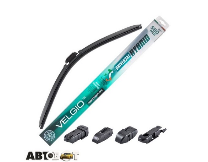 Дворник гибридный Velgio UNIVERSAL HYBRID 23"/580 мм 84580, цена: 652 грн.