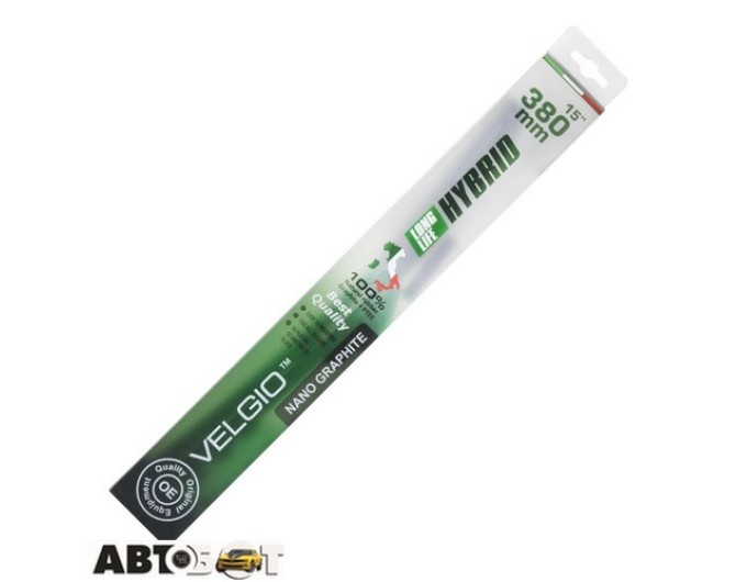 Двірник гібридний Velgio Long Life HYBRID 82380 380мм, ціна: 258 грн.