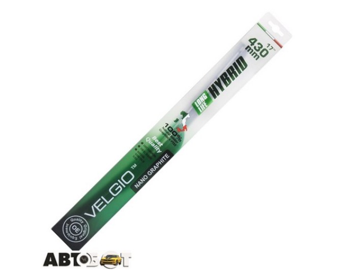Двірник гібридний Velgio Long Life HYBRID 82430 430мм, ціна: 37 грн.
