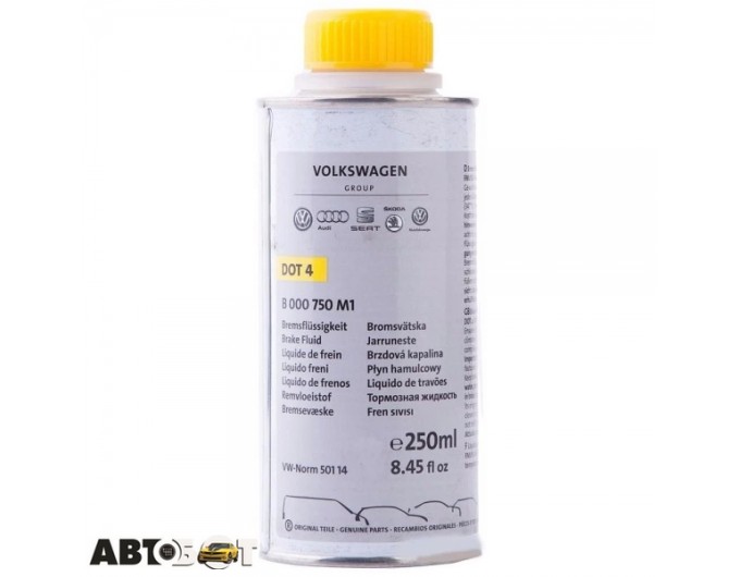 Гальмівна рідина VAG BRAKE FLUID DOT 4 B000750M1 250мл, ціна: 209 грн.